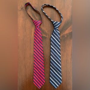 Calvin Klein & Nautica Zipper Ties (5-8 yrs old)